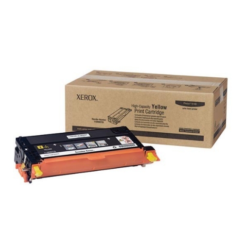 Picture of Xerox 113R00725 (113R725) Yellow Toner Cartridge (6000 Yield)