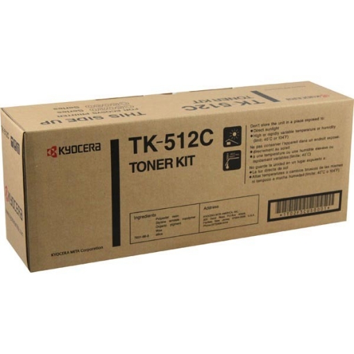 Picture of Kyocera Mita 1T02F3CUS0 (TK-512C) Cyan Toner (8000 Yield)