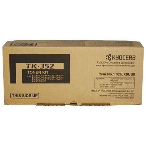 Picture of Kyocera Mita 1T02LX0US0 (TK-352) Black Toner (15000 Yield)