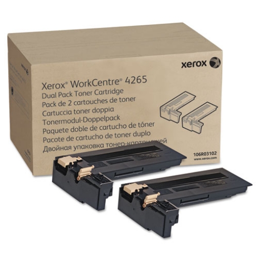 Picture of Xerox 106R03102 (106R3102) Black Toner Cartridges (2 pack) (2 x 25000)