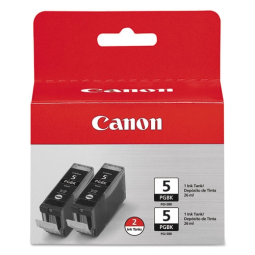 Picture of Canon 0628B009 (PGI-5BK) Black Ink Tank (2 pack)