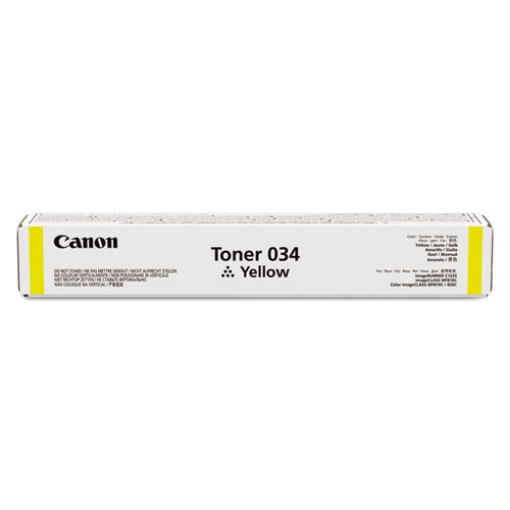 Picture of Canon 9451B001AA (Canon 034Y, CRG-034Y) Yellow Toner Cartridge (7300 Yield)