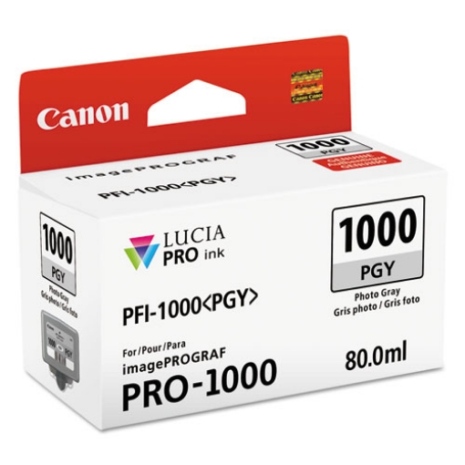 Picture of Canon PFI-1000PGY (0553C002) Photo Grey Pigment Ink Cartridge (80 ml)