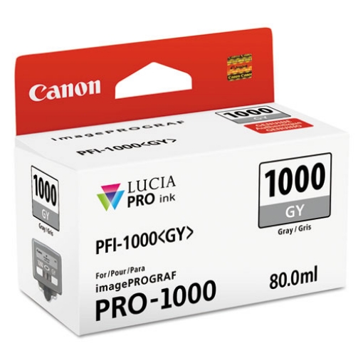 Picture of Canon PFI-1000GY (0552C002) Grey Pigment Ink Cartridge (80 ml)