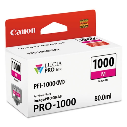 Picture of Canon PFI-1000M (0548C002) Magenta Pigment Ink Cartridge (80 ml)