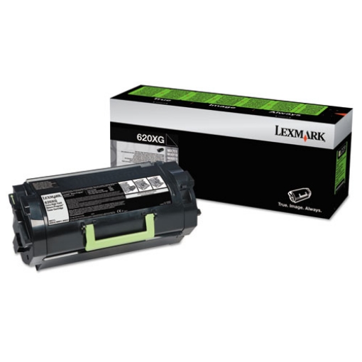 Picture of Lexmark 62D0X0G (TAA Compliant Version 62D0XA0, Lexmark #620XG, Lexmark #620XA) Extra High Yield Black Toner Cartridge (45000 Yield)