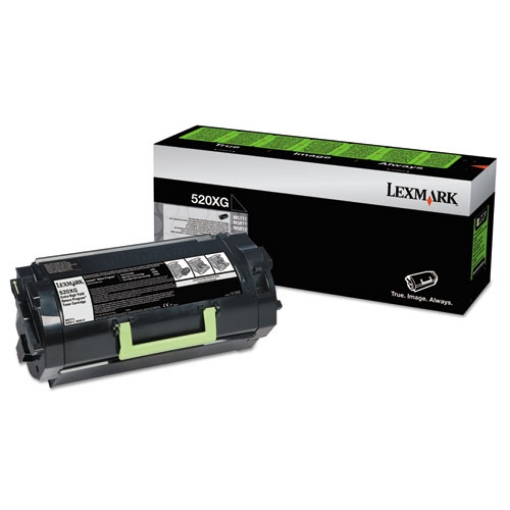 Picture of Lexmark 52D0X0G (TAA Compliant Version 52D0XA0) Black Toner Cartridge (45000 Yield)