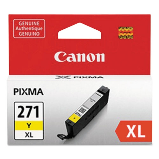 Picture of Canon 0339C001AA (CLI-271XLY) High Yield Yellow Ink Cartridge (300 Yield)