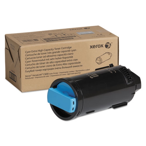 Picture of Xerox 106R03916 Extra High Yield Cyan Toner Cartridge (16800 Yield)