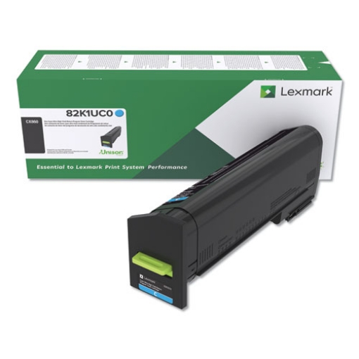 Picture of Lexmark 82K1UC0 82K0UCG) Ultra High Yield Cyan Toner Cartridge (55000 Yield)