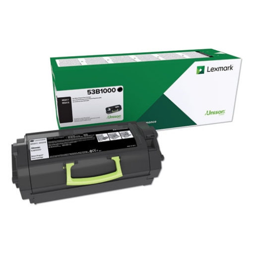 Picture of Lexmark 53B1000 Black Toner Cartridge (11000 Yield)