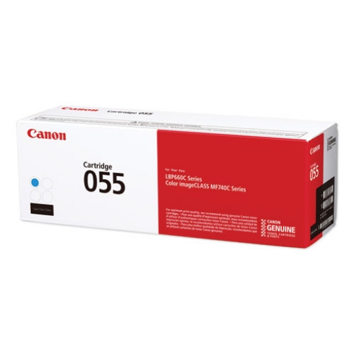 Picture of Canon 3015C001AA (Canon 055C, CRG-055) Cyan Toner Cartridge (2100 Yield)