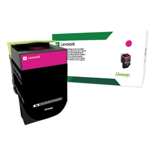 Picture of Lexmark 80C0XMG (TAA Compliant Version 80C1XM0) Magenta Toner Cartridge (4000 Yield)