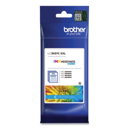 Picture of Brother LC3037C Super High Yield Cyan Inkjet Cartridge (1500 Yield)