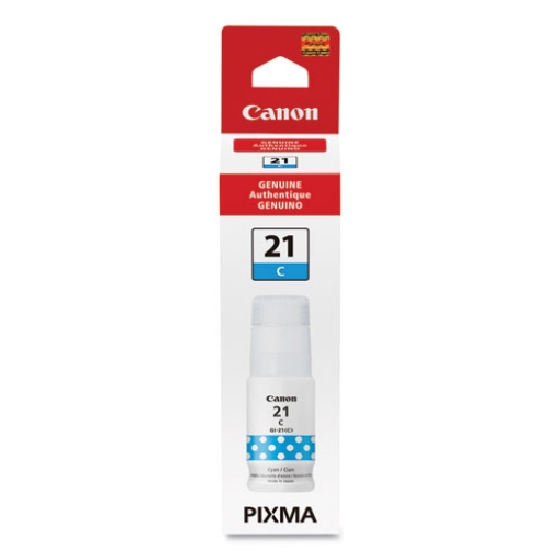 Picture of Canon 4537C001 (GI-21C) Cyan Ink Bottle (70 ml)