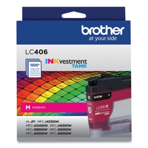 Picture of Brother LC406M Magenta Ink Cartridge (1500 Yield)