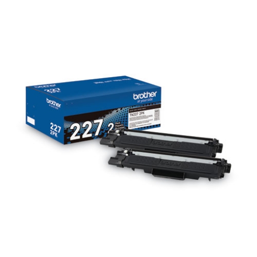 Picture of Brother TN2272PK (TN227BK) High Yield Black Toner Cartridges (2 pack) (3,000 x 2 Yield)