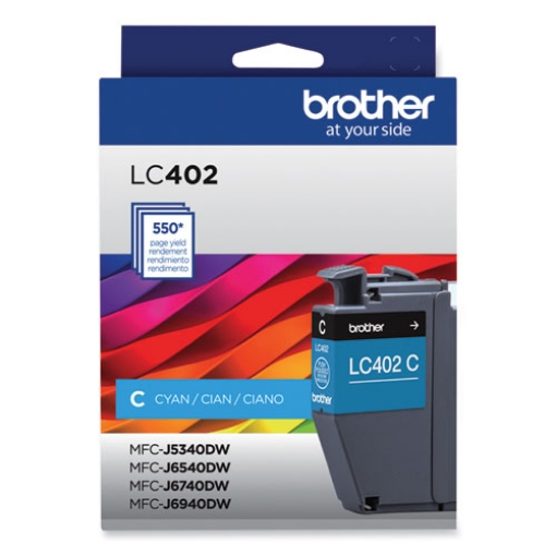 Picture of Brother LC402C Cyan Ink Cartridge