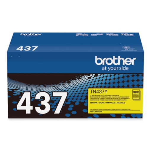 Picture of Brother TN437Y Ultra High Yield Yellow Toner Cartridge (8,000 Yield)