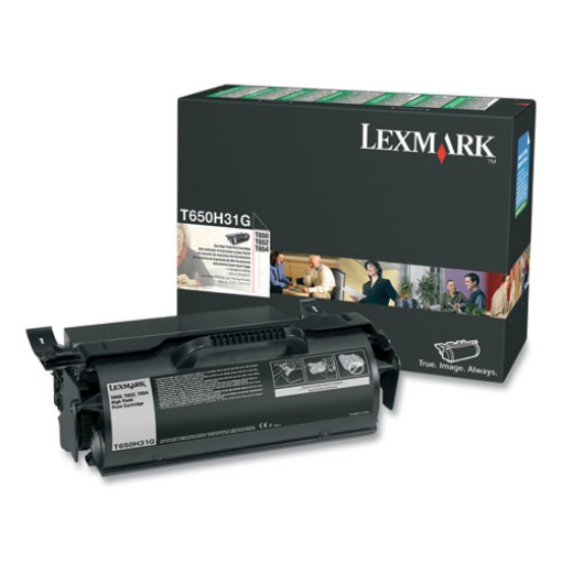 Picture of Lexmark T650H31G High Yield Black Toner (21000 Yield)