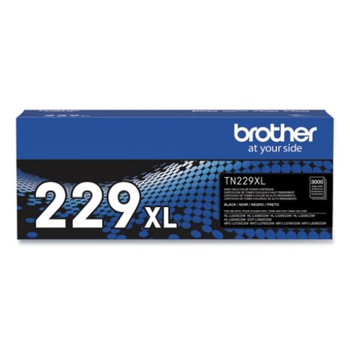 Picture of Brother TN229XLBK High Yield Black Toner Cartridge (3,000 Yield)