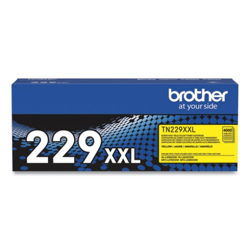 Picture of Brother TN229XXLY Super High Yield Yellow Toner Cartridge (4,000 Yield)