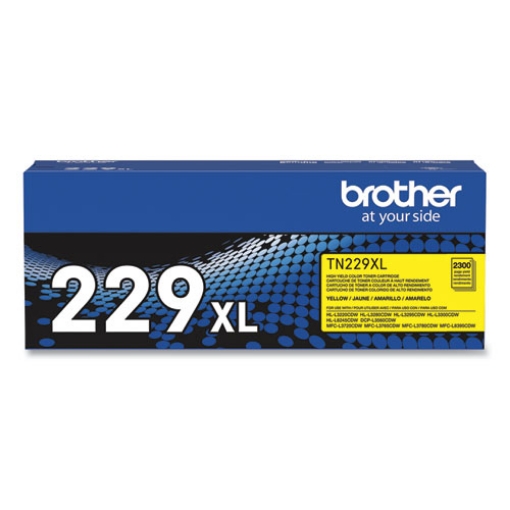 Picture of Brother TN229XLY High Yield Yellow Toner Cartridge (2,300 Yield)