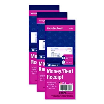 Picture of FORM,RENT RECEPT,2PT,50ST