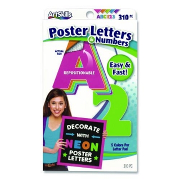 Picture of LETTERS,LTR&NBR,310/PK,NE
