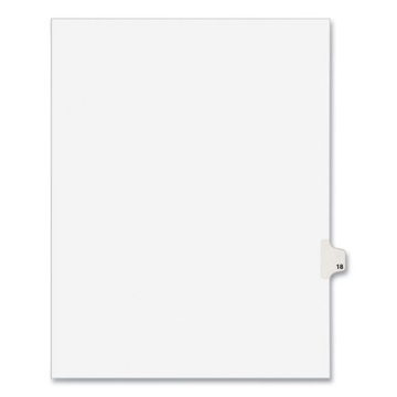 Picture of INDEX,SD,LTR,WHT,18,25/PK