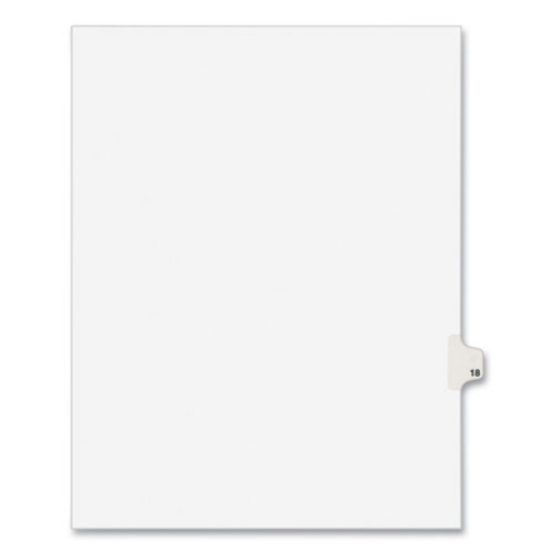 Picture of INDEX,SD,LTR,WHT,18,25/PK