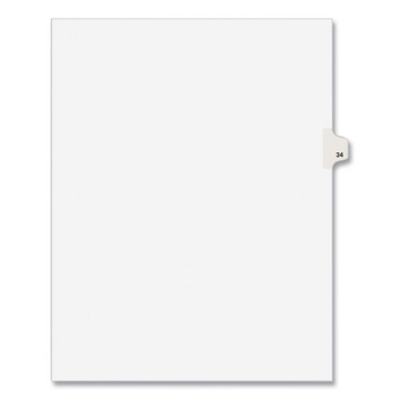 Picture of INDEX,SD,LTR,WHT,34,25/PK