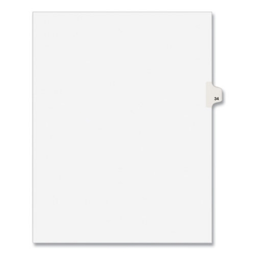 Picture of INDEX,SD,LTR,WHT,34,25/PK