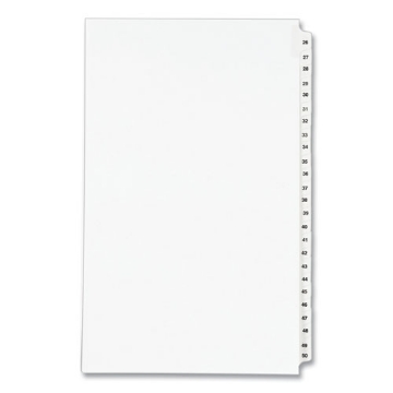 Picture of INDEX,LEGAL,SIDE#26-50WHT