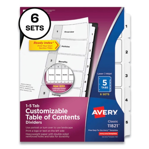 Picture of TAB,NUMERIC,WH,5,6/ST