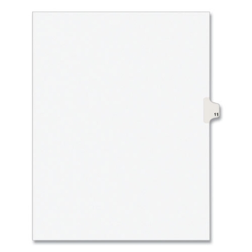 Picture of INDEX,LTR,SDE11,25/PK,WHT