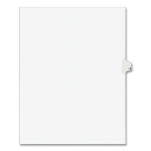 Picture of INDEX,LTR,SDE11,25/PK,WHT