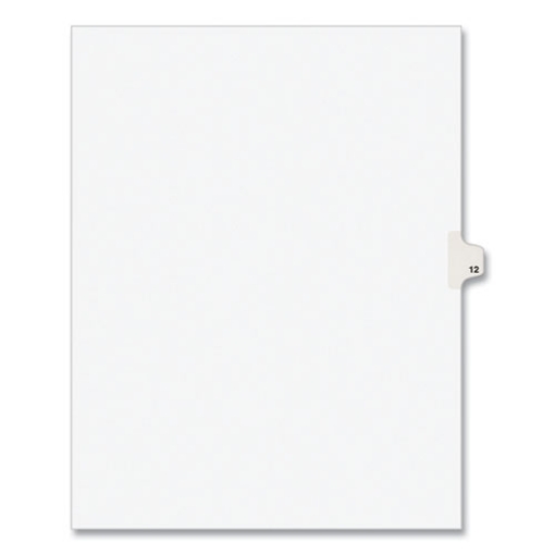 Picture of INDEX,LTR,SDE12,25/PK,WHT