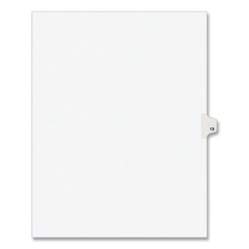 Picture of INDEX,LTR,SDE13,25/PK,WHT