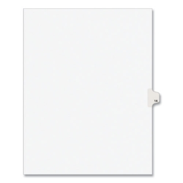 Picture of INDEX,LTR,SDE14,25/PK,WHT