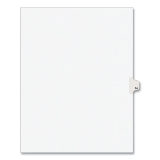 Picture of INDEX,LTR,SDE14,25/PK,WHT