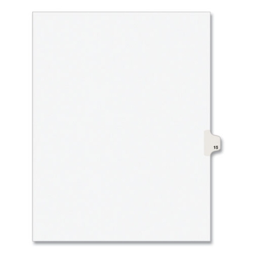 Picture of INDEX,LTR,SDE15,25/PK,WHT