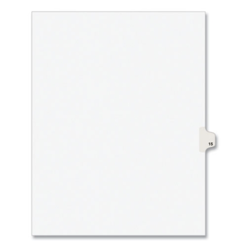 Picture of INDEX,LTR,SDE15,25/PK,WHT