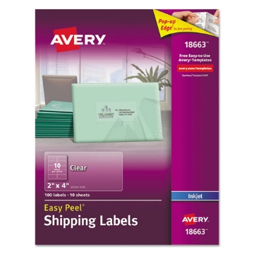 Picture of LABEL,10-UP,EP,IJ,100,CLR