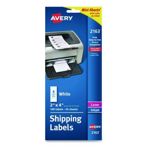 Picture of LABEL,LSR,2X4,WHT,1C/PK