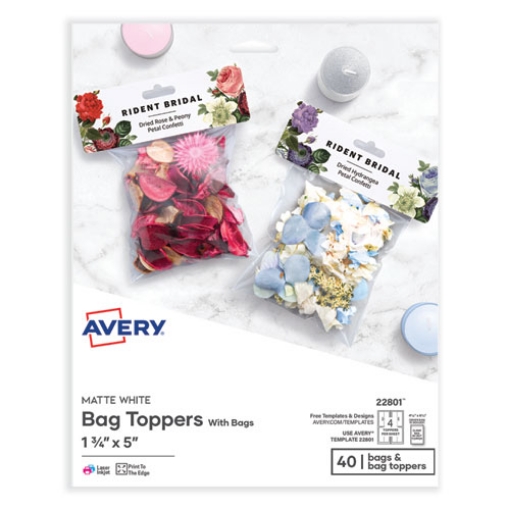 Picture of LABEL,BAGTPR,W/BAG,40,WH