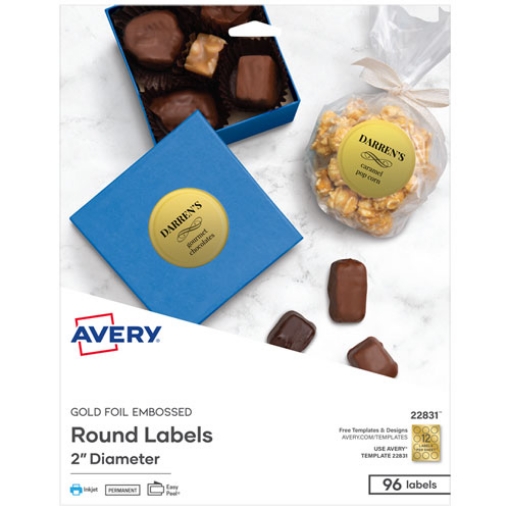 Picture of LABEL,RND,2" DIA,96/PK,GD
