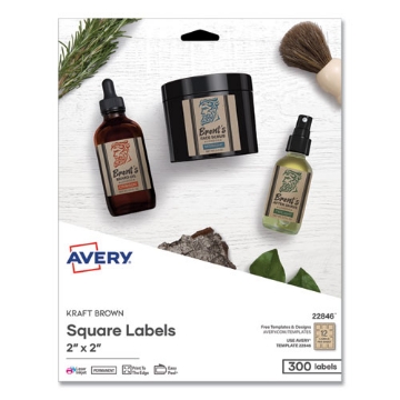 Picture of LABEL,2"X2",300/PK,BRKR