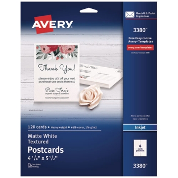 Picture of CARD,TXTRD IJ POST 120WHT