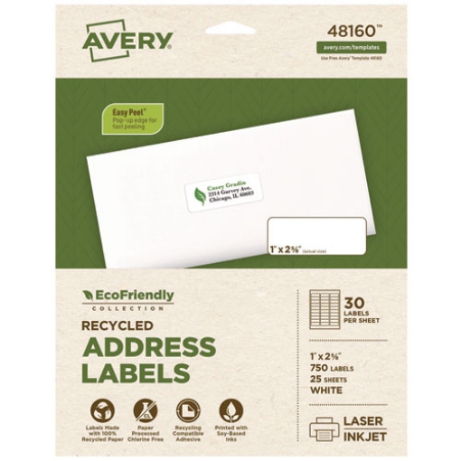 Picture of LABEL,ADD,ECO,30UP,WH
